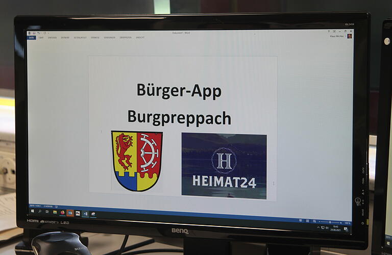 Die Initiatoren hoffen, dass ab sofort „Heimat24“ sehr oft auf dem Handy oder eigenen Bildschirm in Burgpreppach zu sehen ist.