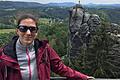 Wanderungen, wie hier vor ihrer Corona-Infektion in der Sächsischen Schweiz, sind für Michaela M. derzeit nicht möglich. Aber wenn sie Post-Covid überstanden hat, will sie den Jakobsweg laufen.