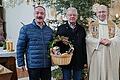 Herr Rainer Kadletz-Hanftmann (1. Vorsitzender Kirchenverwaltung), Herr Heinrich Müller, Herr Pfarrer Herbert Neeser.