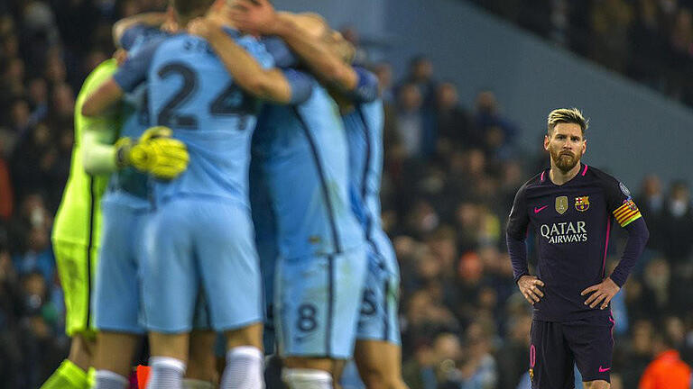 Lionel Messi       -  Lionel Messi und Co. unterlagen Manchester City 3:1. Foto: Peter Powell