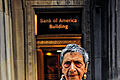 Menschen vor Profit: Ein klares Statement vor der &bdquo;Bank of America&ldquo;.
