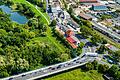 Weil die Hahnenhügelbrücke wegen der Sanierung eines Widerlagers sechs Wochen lang gesperrt ist, nutzen viele Autofahrer den&nbsp; Hafen, was wiederum an der Ludwigsbrücke für längere Wartezeiten und stehenden Verkehr sorgt.