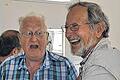 Erinnerungen: Herbert Braun (links) besuchte von 1943 bis 1951 die Volksschule Rügheim, Wolfgang Sommer aus Haßfurt war der letzte Schulleiter (1968 bis 1971).FOTO: Martin Schweiger