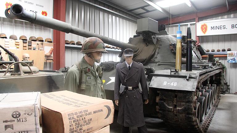 Das imposanteste Stück der Ausstellung, ein Amerikanischer M48-Panzer.