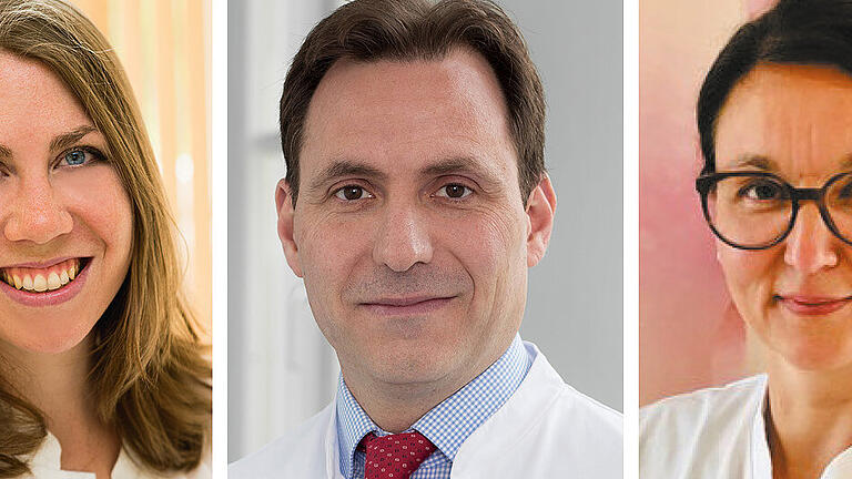 Dr. Anastasia Altides, PD Dr. Ralf Joukhadar und Dr. Sophia Jeschke (von links) beantworten am 27. April 2021 Fragen zu weiblichen Unterbauchschmerzen.