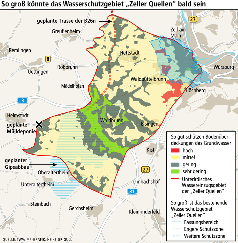 Wasserschutzgebiet bei Würzburg: Warum es plötzlich so schnell gehen soll