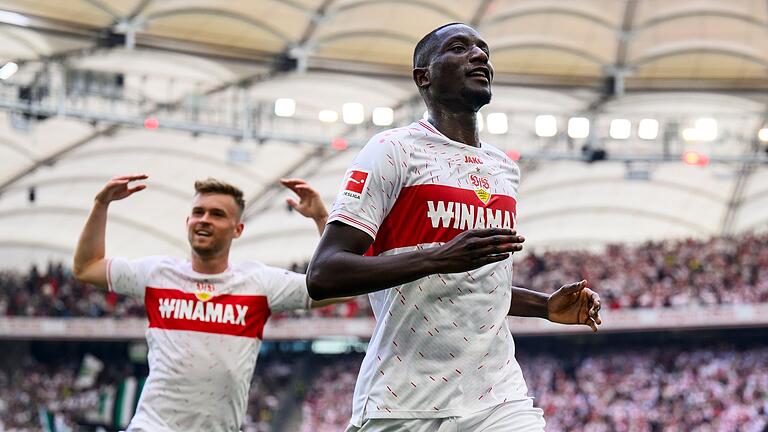 Serhou Guirassy       -  Auch dank Serhou Guirassy (r) wurde der VfB Stuttgart überraschend Vizemeister.