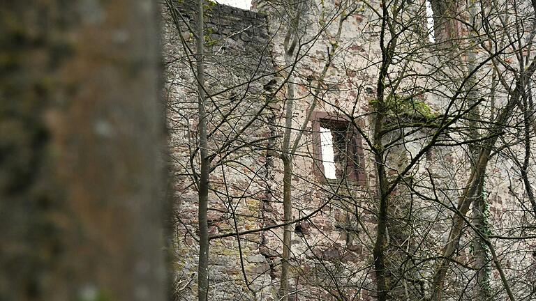 Zwischen dem hohen Giebel und dem übrigen Teil der Nordmauer der Gemündener Scherenburg klafft ein neuer Spalt.
