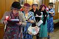 Auf eine vielbelachte Jungfrauenwallfahrt begaben sich beim Sommeracher Seniorenfasching (von links) Brigitte Friedrich, Edeltraud Dinkel, Maria Sauer, Sieglinde Baumann und Brigitte Schwarz.