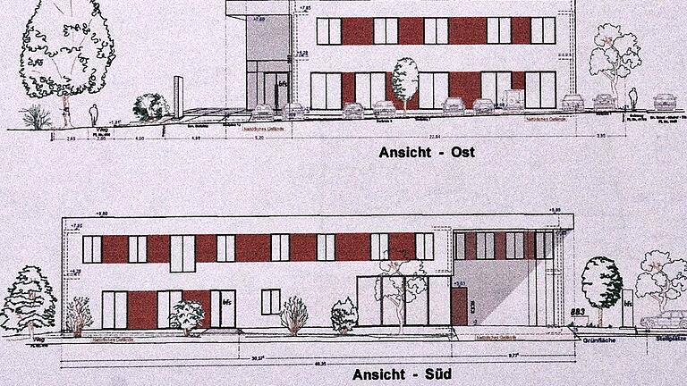 Die Pläne für den Neubau der Berufsfachschule für Musik.