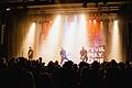 Ein Bild das es noch eine Weile lang nicht wieder geben wird. Die Post-Hardcore Band 'Devil May Care' aus Würzburg bei einem Konzert.
