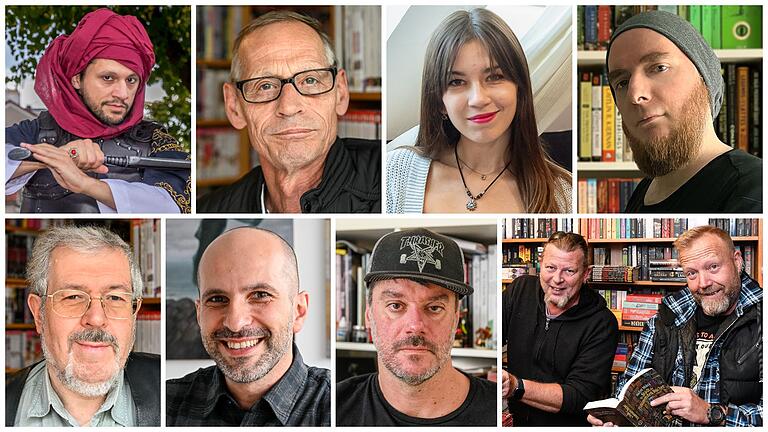 Sie lieben das Phantastische: (oben v. li.) Raol Imling, Klaus Bollhöfener, Angelina Gabriel, Christian Endres, (unten) Horst Illmer, Volkan Baga, Christian Krank, Bernhard Sterner und Gerd Eibach.