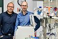 Sind Inhaber der beiden Lehrstühle für Systemimmunologie an der Uni Würzburg und Leiter der Max-Planck-Forschungsgruppe: Prof. Georg Gasteiger (links) und Prof. Wolfgang Kastenmüller.