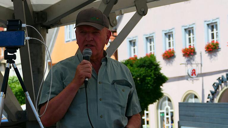 Einer der Hauptredner war Landrat Thomas Habermann.
