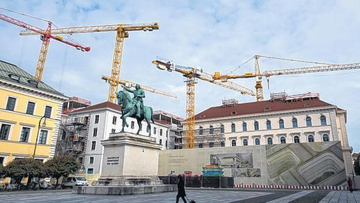 Baustelle: Siemens-Zentrale in in München