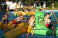 Das Freibad ist auch immer wieder für Wettbewerbe interessant, so wie hier in Eltmann.