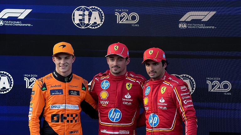 Motorsport: Grand Prix von Aserbaidschan - Qualifying - Charles Leclerc (M) startet zum vierten Mal in Serie von der Pole Position in Baku. Motorsport: Grand Prix von Aserbaidschan - Qualifying - Charles Leclerc (M) startet zum vierten Mal in Serie von der Pole Position in Baku.