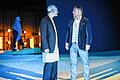 Es geht nicht nur um Religion: Nathan (Meinolf Steiner, rechts) und Saladin (Georg Zeies) am Würzburger Mainfranken Theater.