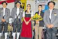 Die für ihre zehn- bzw. 30-jährige Vorstandstätigkeit Ausgezeichneten (von links): Robert Zellmann (10 Jahre), Miriam Heuss (10 Jahre) und Berthold Moser (rechts, für 30 Jahre) zusammen mit 2. Vorsitzendem der HKP Georg Diroll und Ehefrau Gerti Moser.