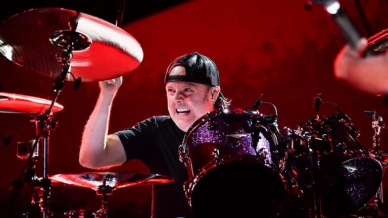 Metallica in New York       -  Lars Ulrich, Schlagzeuger der Band Metallica, tritt während des Global Citizen Festivals im Central Park in New York auf.