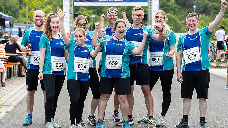 Rund 1400 Teilnehmer beim iWelt Firmenlauf am Mittwoch 25.05.22 in Eibelstadt.