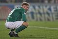 Enttäuscht nach der Derby-Niederlage: FC-05-Flügelstürmer Patrick Hofmann hatte zwei gute Möglichkeiten auf den Schweinfurter Ausgleich.