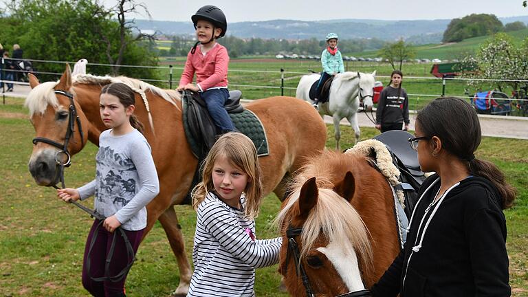 Pony reiten und Pferdekutschen Fahren begeisterte beim Hoffest vor allem die jüngeren Gäste.