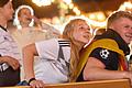 Bei der EM 2021 verfolgten zahlreiche Menschen das Spiel der deutschen Nationalmannschaft im Kiliani-Biergarten. In einigen Würzburger Kneipen ist das gemeinsame Mitfiebern auch 2022 möglich.