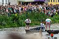 Das Fischerstechen auf der Regnitz – hier aus dem vergangenen Jahr – zählt bei der Bamberger Sandkerwa zu den besonderen Attraktionen.&nbsp;