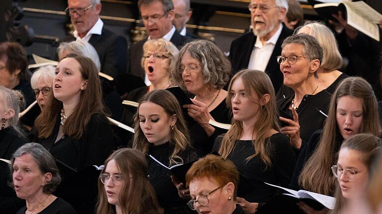 Dem Chor fiel bei der Aufführung von Haydns 'Schöpfung' in der Iphöfer Stadtpfarrkirche eine große Aufgabe zu. Die Solistinnen und Solisten waren gut gewählt.