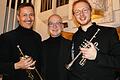 Ein klangschönes Trio: Robert Hofmann, Rainer Aberle und Linus Fehn, die mit ihrer Musik zum Jahresausklang begeisterten.