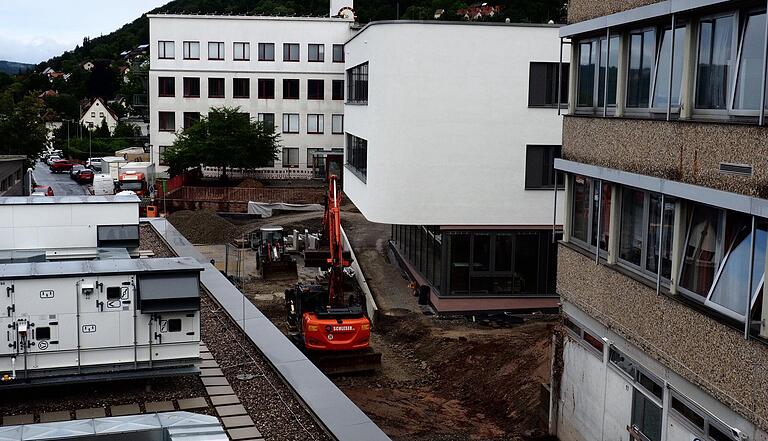 Die Arbeiten am Neubau dauerten noch in den Sommerferien an.&nbsp;