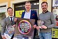 Thorsten Wozniak, Arnulf Koch und Stadtteilmanager Daniel Hausmann freuen sich auf die Nacht der Ausbildung am 22. März in Gerolzhofen.