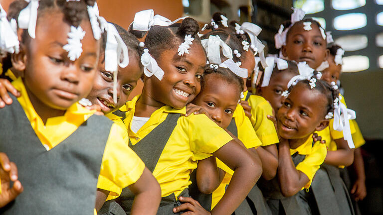 Schulkinder in Haiti.