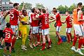 Der SC Schwarzach darf im Sportpark Herieden beim SV Heidingsfeld feiern, denn durch den 2:1-Erfolg im Spitzenspiel sind die Schwarzacher Meister in der Kreisliga 1.