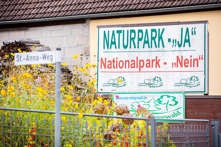 Der Verein 'Unser Steigerwald' sagt Ja zum Naturpark, aber Nein zum Nationalpark.