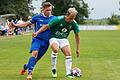 Der Abtswinder Angreifer Julian Beßler (vorne) behauptet den Ball vor Pascal Ganz, hier noch beim TSV Unterpleichfeld, aktuell SV Kürnach.