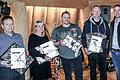 Die Geehrten (von links): Ulf Kimmelmann, Kerstin Schneider, Daniel Gross, Frank Schacht und Geschäftsführer Markus Beckert.