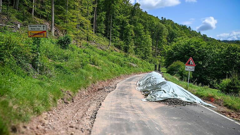 Blick auf die Ortsausfahrt von Rauenberg: Die Sanierung des Streckenabschnitts ist die zweitgrößte Straßenbaumaßnahme im Jahr 2024.