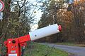 Eine Schranke gab es früher auf halbem Weg der Panzerstraße, an der Gemarkungsgrenze zwischen Kitzingen und Großlangheim mitten im Wald. Diese ist aber schon lange abgebrochen.