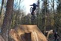 Waghalsige Sprünge im Wald: Die Dirtbike-Strecke oberhalb der Dürrbachau eröffnet im März nächsten Jahres.