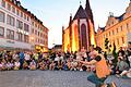 Der Zauberkünstler Magic Mark bei seiner Performance am Freitagabend.