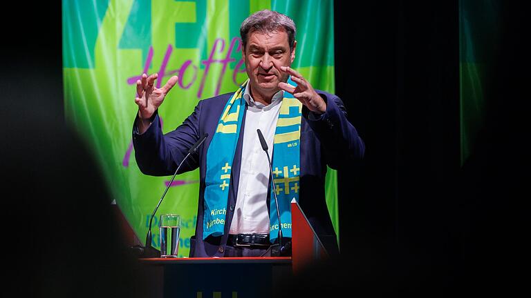 CSU-Chef Söder auf dem Evangelischen Kirchentag       -  Nach katholischer und evangelischer Kritik am Kurs der Union in der Migrationspolitik hatte Söder eine Mahnung an die Kirchen gerichtet. (Archivbild)