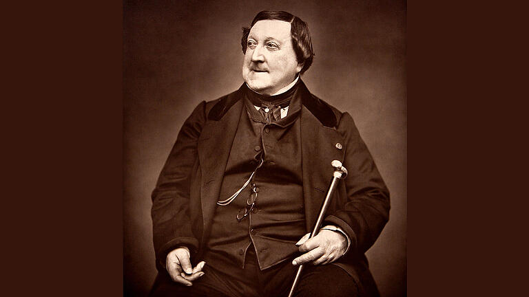 Der Komponist Gioachino Antonio Rossini war im Jahr 1856 in Bad Kissingen.       -  Der Komponist Gioachino Antonio Rossini war im Jahr 1856 in Bad Kissingen.