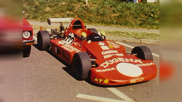 Ferrari-roter Flitzer: Impressionen vom Schwanbergrennen 1976.