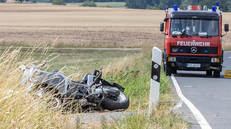 Das Unglück ereignete sich auf der Staatstraße 2275 zwischen Kimmelsbach und Stöckach im Landkreis Haßberge.