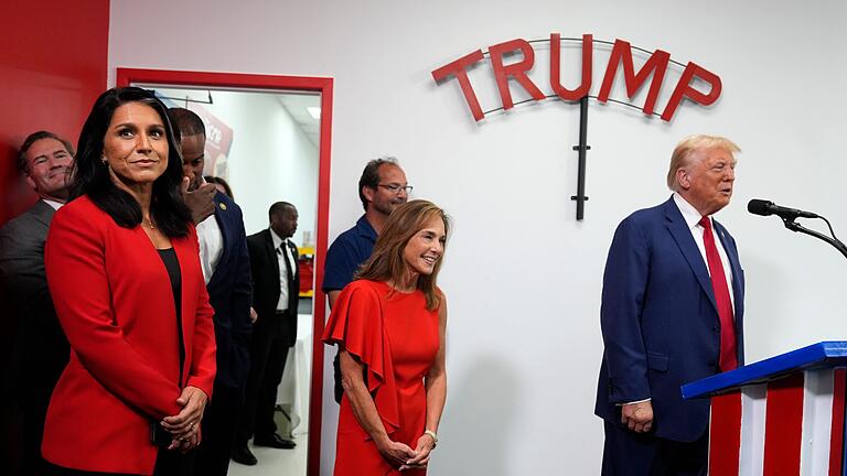 Wahlkampf in den USA - Trump       -  Nach Ansicht Gabbards würde Trump die USA als Präsident vor einem Krieg bewahren.