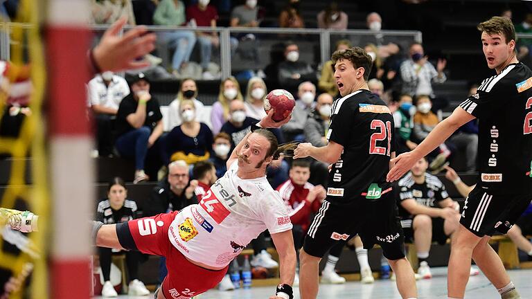 Franziskus Gerr (am Ball) wird den HSC Bad Neustadt nach der Saison verlassen.  Foto: Anand Anders       -  Franziskus Gerr (am Ball) wird den HSC Bad Neustadt nach der Saison verlassen.  Foto: Anand Anders