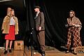 Die 1950erJahre ins Visier nahmen v.l.n.r. Sophie Waldschmidt, Niklas Schraud und Fabienne Pfalz, in denen es zur Zeit des Wirtschaftswunders auch, wie die beiden weiblichen Darsteller offenbaren, schon wieder Luxuskleidung aus Pelz gab.