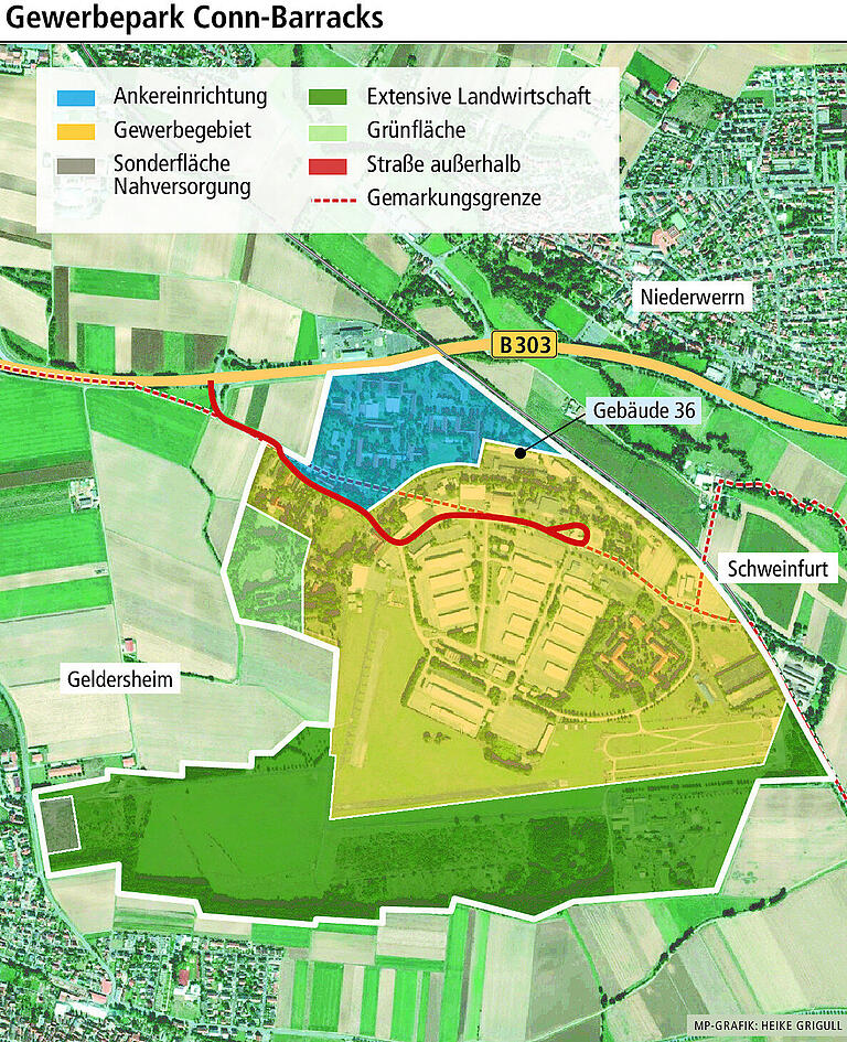 Conn Barracks: Konversion zum Gewerbepark in Geldersheim ist jetzt in greifbarer Nähe Conn Barracks: Konversion zum Gewerbepark in Geldersheim ist jetzt in greifbarer Nähe